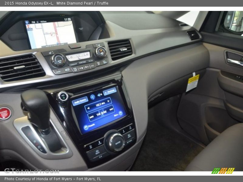 White Diamond Pearl / Truffle 2015 Honda Odyssey EX-L