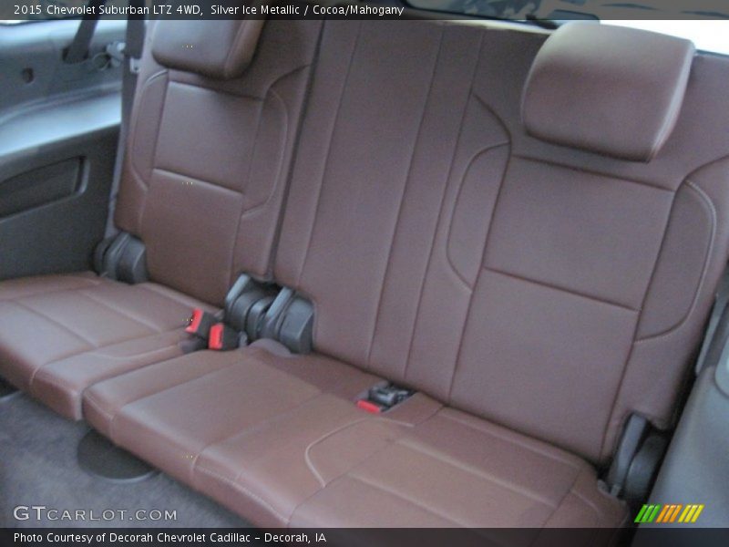 Silver Ice Metallic / Cocoa/Mahogany 2015 Chevrolet Suburban LTZ 4WD