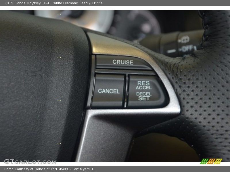 White Diamond Pearl / Truffle 2015 Honda Odyssey EX-L
