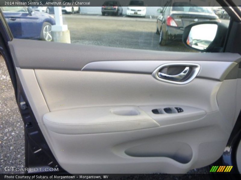 Amethyst Gray / Charcoal 2014 Nissan Sentra S