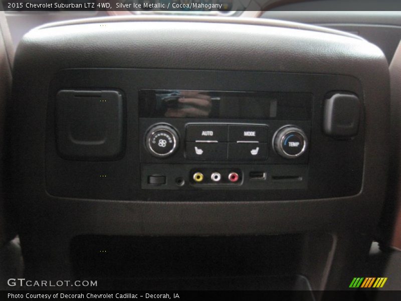 Silver Ice Metallic / Cocoa/Mahogany 2015 Chevrolet Suburban LTZ 4WD
