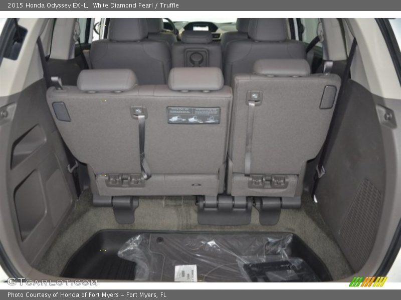White Diamond Pearl / Truffle 2015 Honda Odyssey EX-L