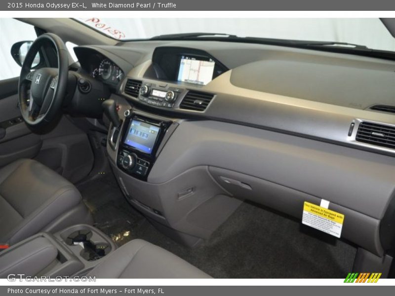 White Diamond Pearl / Truffle 2015 Honda Odyssey EX-L