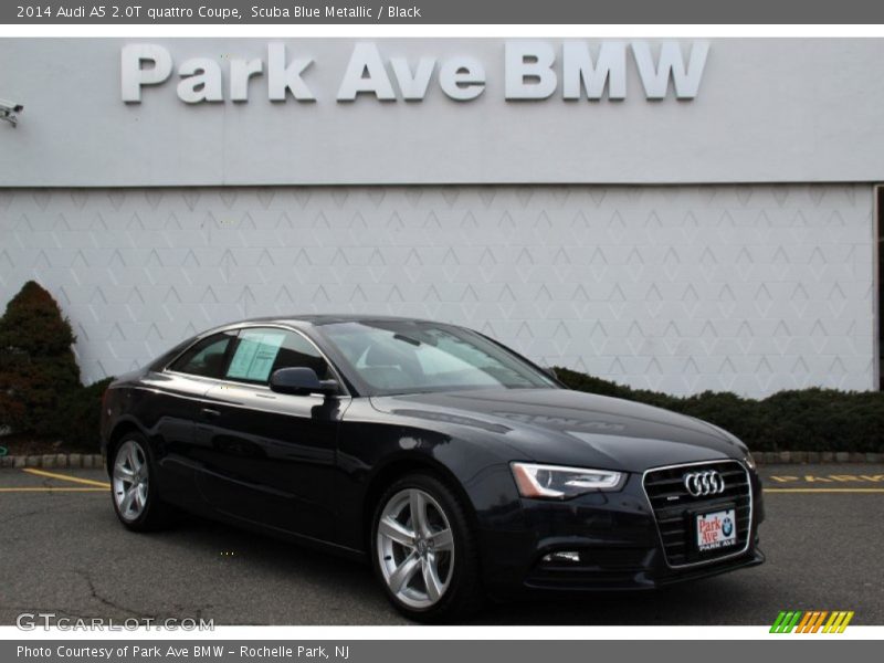 Scuba Blue Metallic / Black 2014 Audi A5 2.0T quattro Coupe