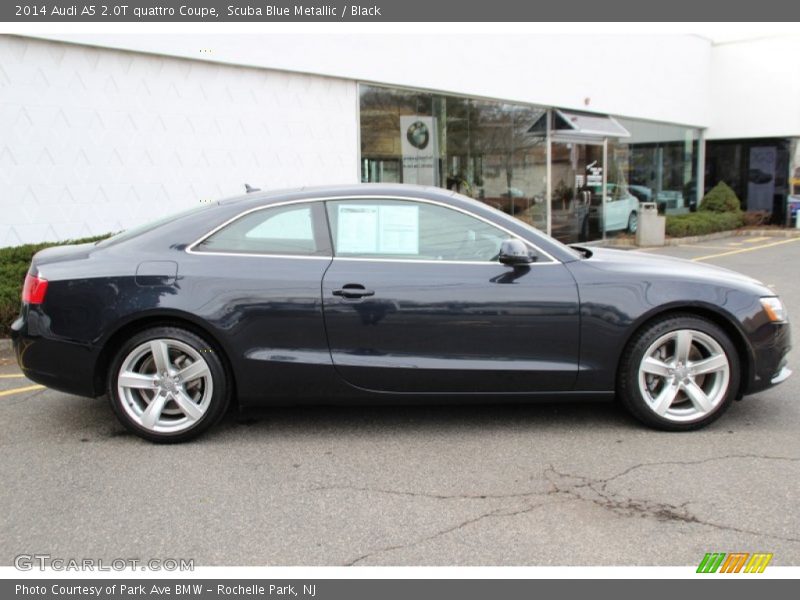 Scuba Blue Metallic / Black 2014 Audi A5 2.0T quattro Coupe