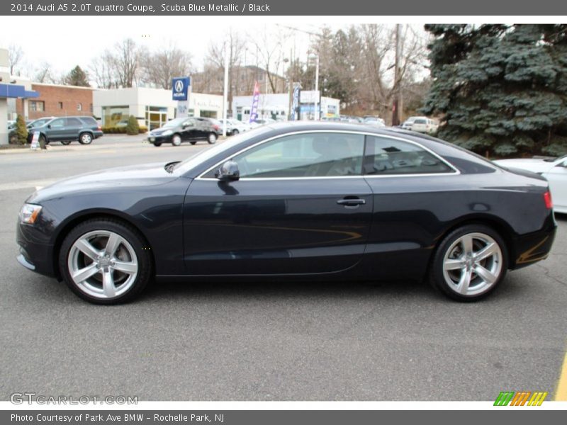 Scuba Blue Metallic / Black 2014 Audi A5 2.0T quattro Coupe