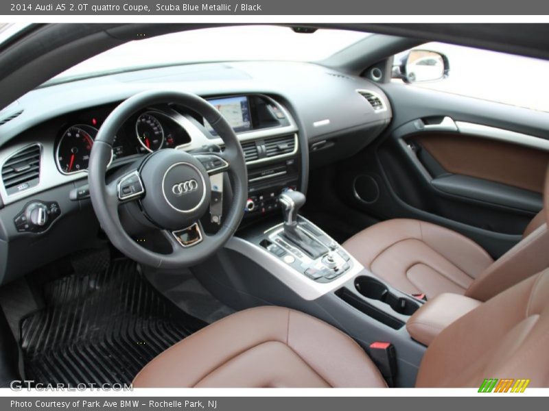 Scuba Blue Metallic / Black 2014 Audi A5 2.0T quattro Coupe