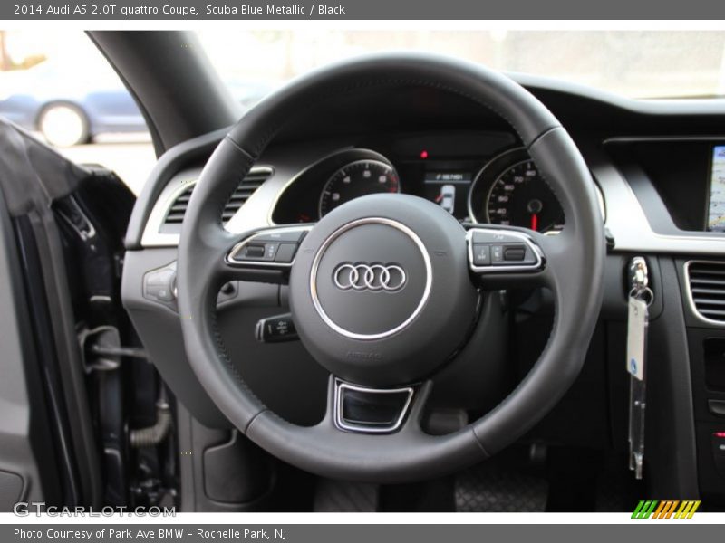 Scuba Blue Metallic / Black 2014 Audi A5 2.0T quattro Coupe