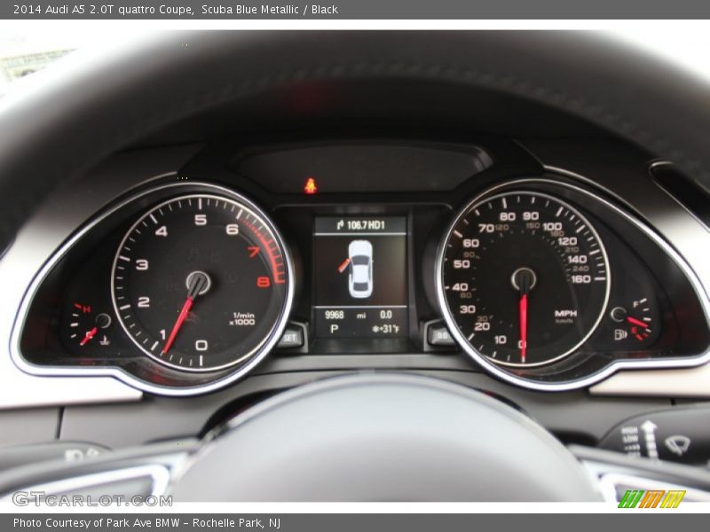 Scuba Blue Metallic / Black 2014 Audi A5 2.0T quattro Coupe