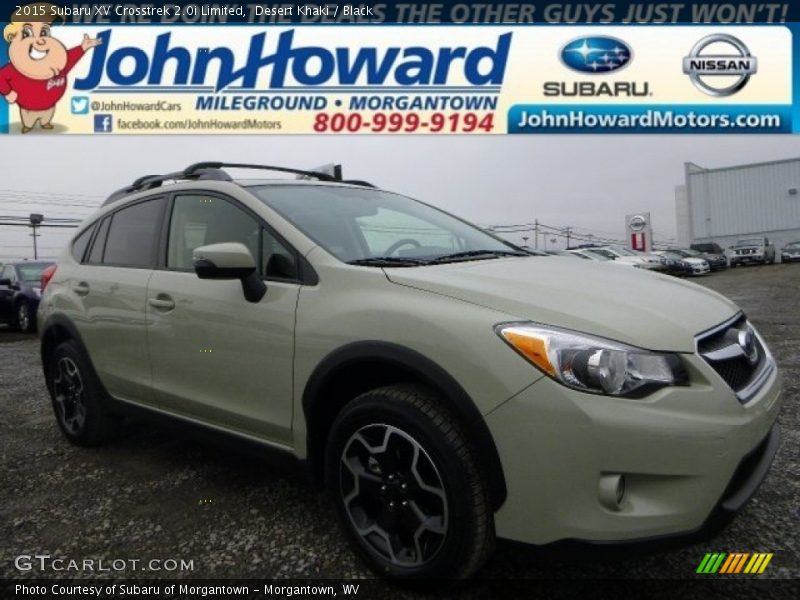 Desert Khaki / Black 2015 Subaru XV Crosstrek 2.0i Limited