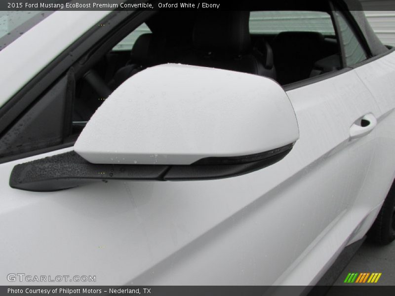 Oxford White / Ebony 2015 Ford Mustang EcoBoost Premium Convertible