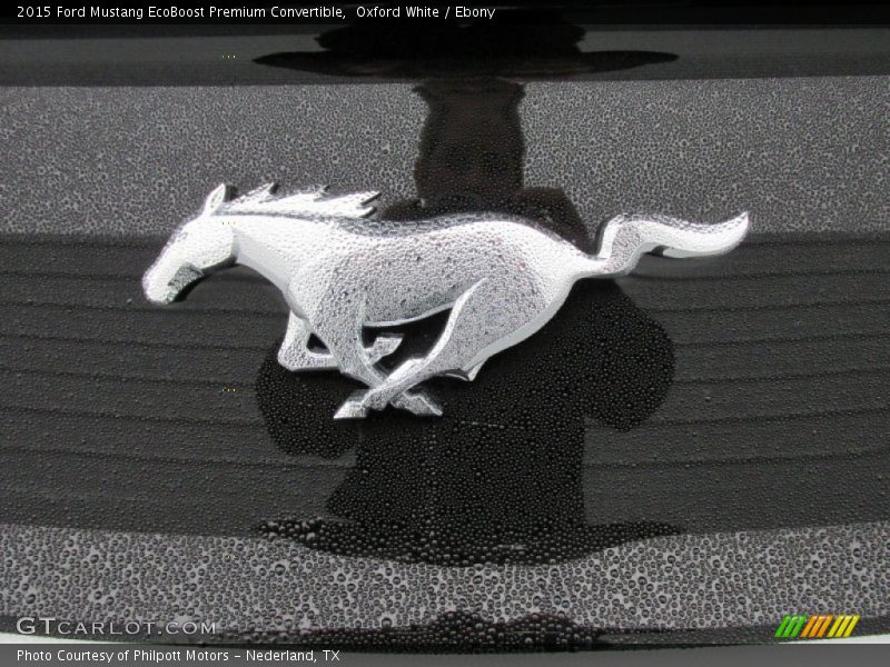 Oxford White / Ebony 2015 Ford Mustang EcoBoost Premium Convertible