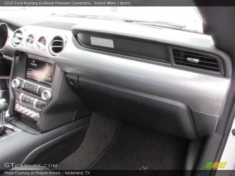 Oxford White / Ebony 2015 Ford Mustang EcoBoost Premium Convertible