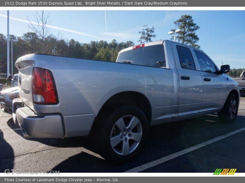 Bright Silver Metallic / Dark Slate Gray/Medium Graystone 2012 Dodge Ram 1500 Express Quad Cab