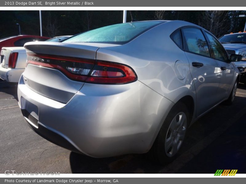 Bright Silver Metallic / Black 2013 Dodge Dart SE