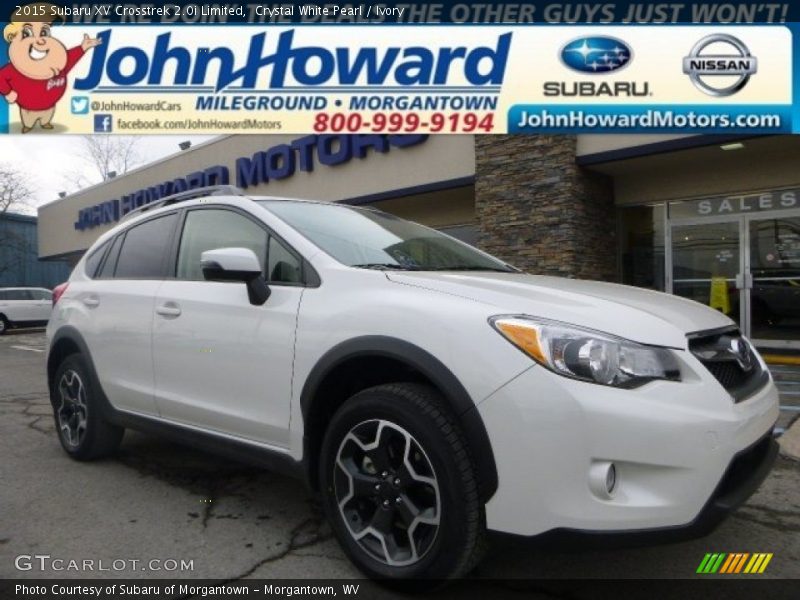 Crystal White Pearl / Ivory 2015 Subaru XV Crosstrek 2.0i Limited