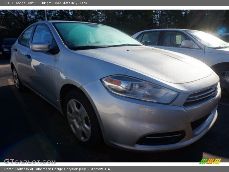 Bright Silver Metallic / Black 2013 Dodge Dart SE
