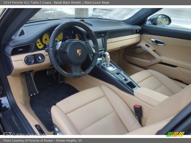 Black/Luxor Beige Interior - 2014 911 Turbo S Coupe 