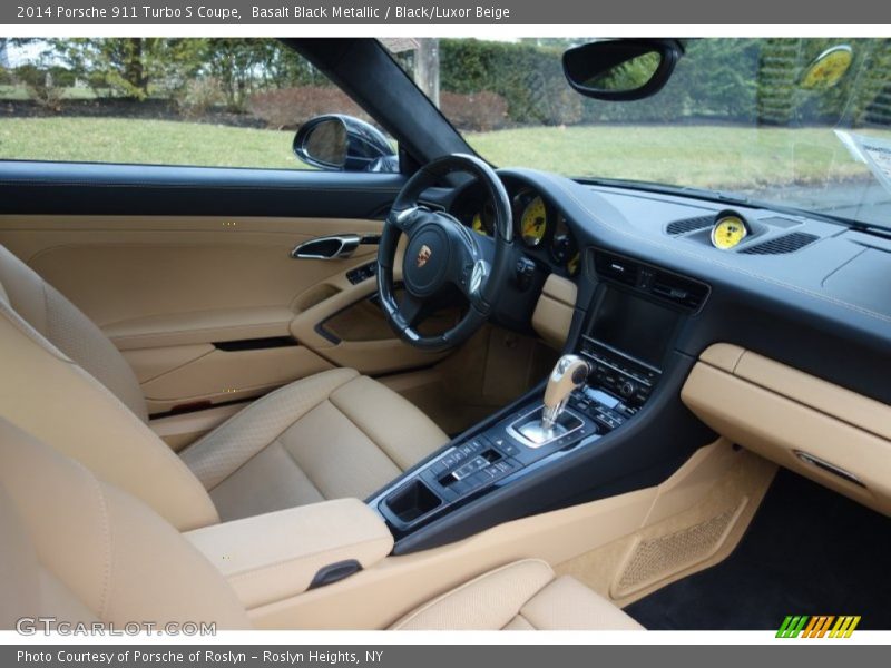  2014 911 Turbo S Coupe Black/Luxor Beige Interior