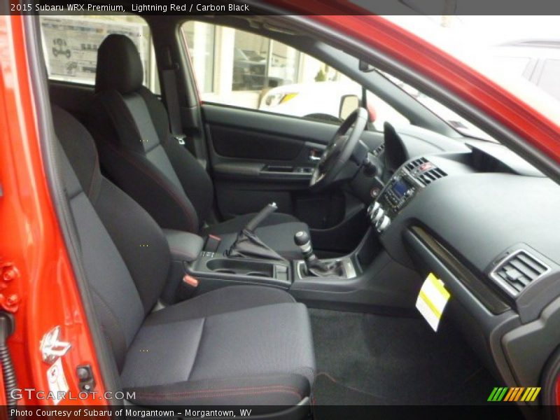 Lightning Red / Carbon Black 2015 Subaru WRX Premium