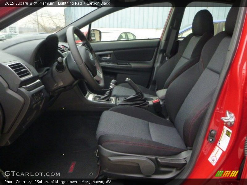 Lightning Red / Carbon Black 2015 Subaru WRX Premium