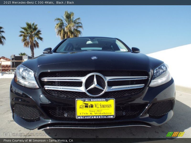 Black / Black 2015 Mercedes-Benz C 300 4Matic