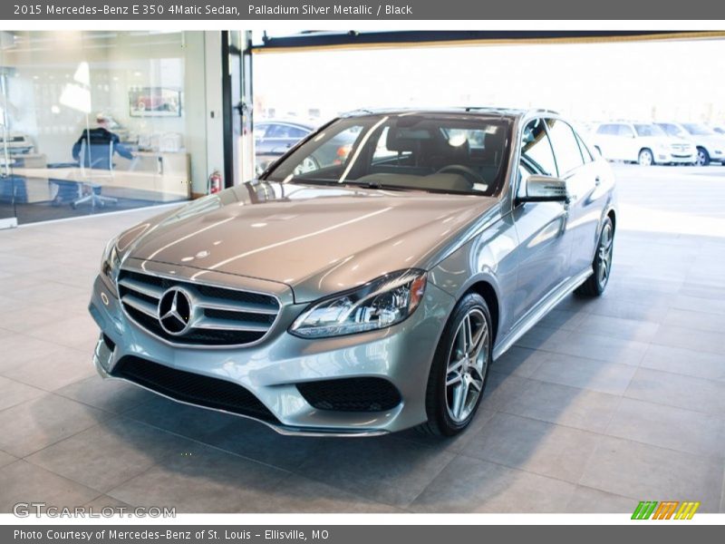 Palladium Silver Metallic / Black 2015 Mercedes-Benz E 350 4Matic Sedan