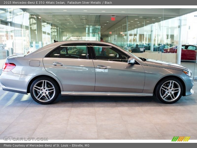 Palladium Silver Metallic / Black 2015 Mercedes-Benz E 350 4Matic Sedan