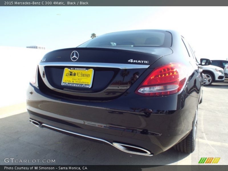 Black / Black 2015 Mercedes-Benz C 300 4Matic