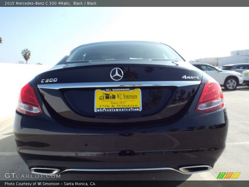 Black / Black 2015 Mercedes-Benz C 300 4Matic