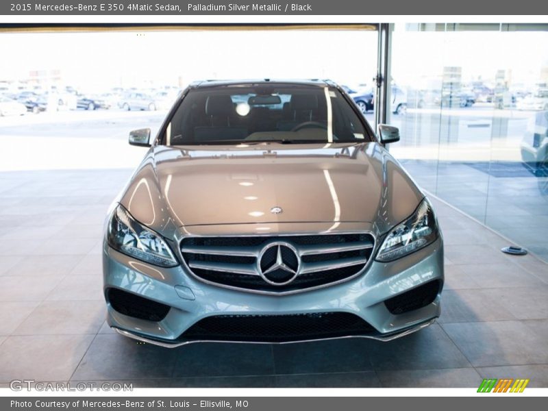 Palladium Silver Metallic / Black 2015 Mercedes-Benz E 350 4Matic Sedan