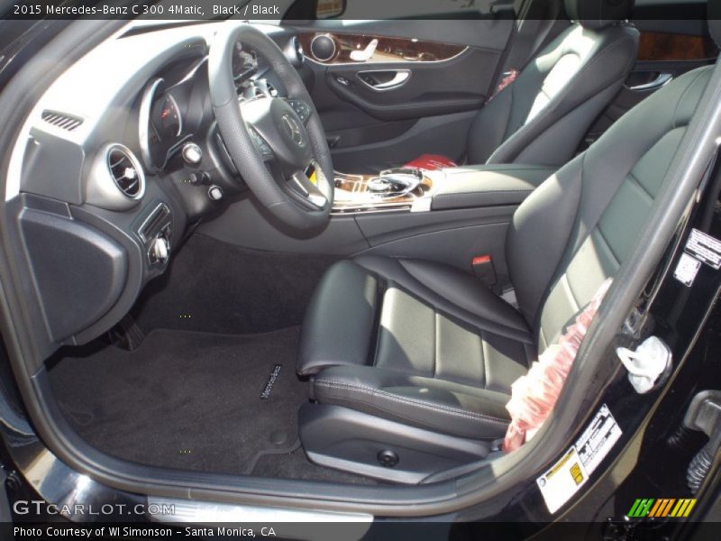 Black / Black 2015 Mercedes-Benz C 300 4Matic