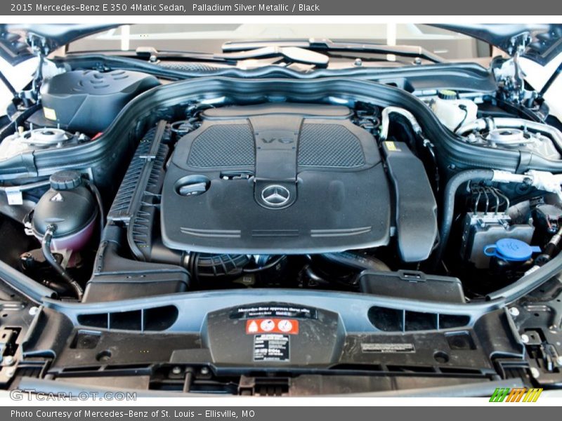 Palladium Silver Metallic / Black 2015 Mercedes-Benz E 350 4Matic Sedan