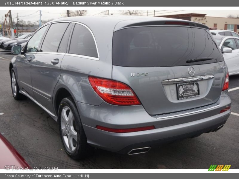 Paladium Silver Metallic / Black 2011 Mercedes-Benz R 350 4Matic