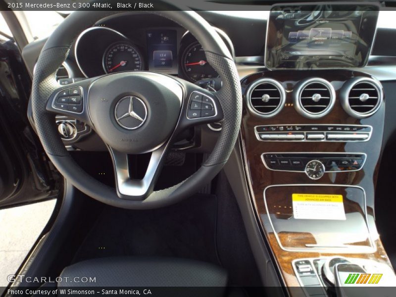 Black / Black 2015 Mercedes-Benz C 300 4Matic