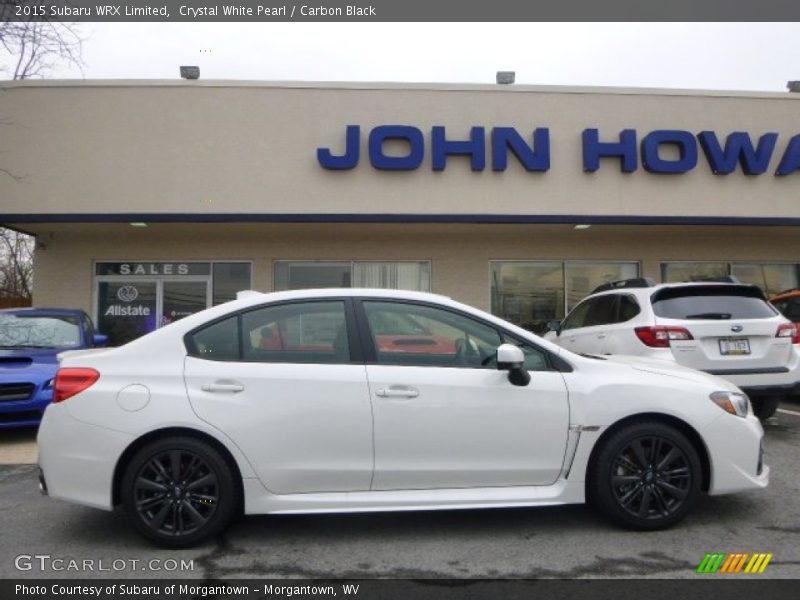 Crystal White Pearl / Carbon Black 2015 Subaru WRX Limited
