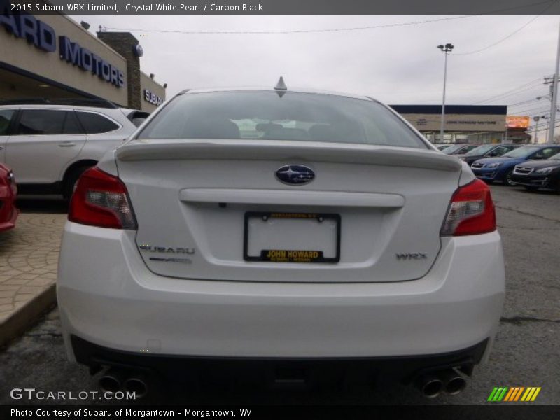Crystal White Pearl / Carbon Black 2015 Subaru WRX Limited