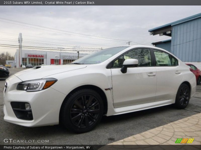 Crystal White Pearl / Carbon Black 2015 Subaru WRX Limited