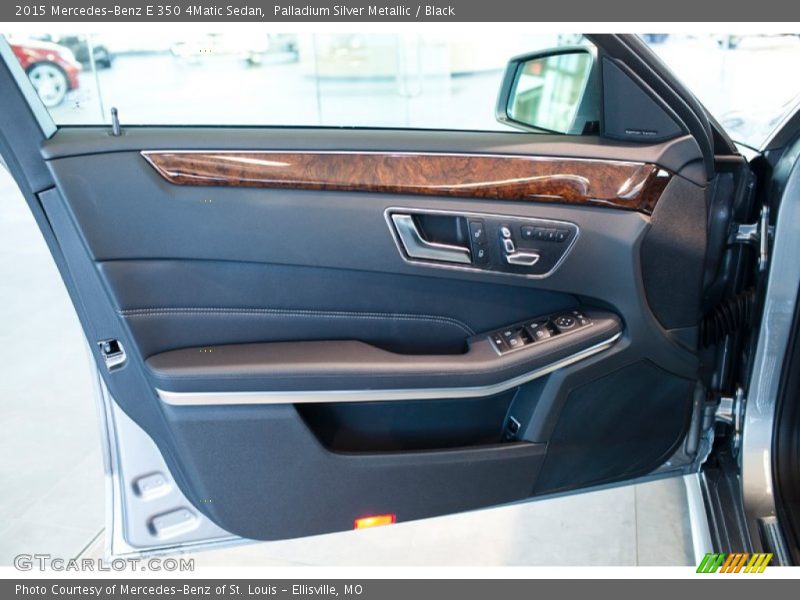 Palladium Silver Metallic / Black 2015 Mercedes-Benz E 350 4Matic Sedan