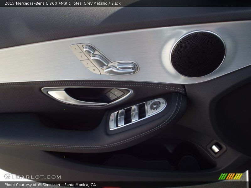 Steel Grey Metallic / Black 2015 Mercedes-Benz C 300 4Matic