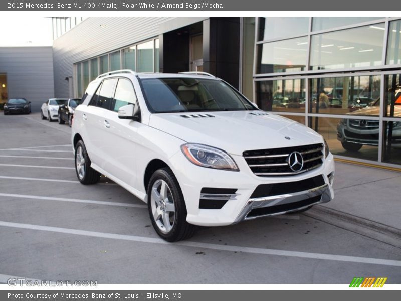 Polar White / Almond Beige/Mocha 2015 Mercedes-Benz ML 400 4Matic
