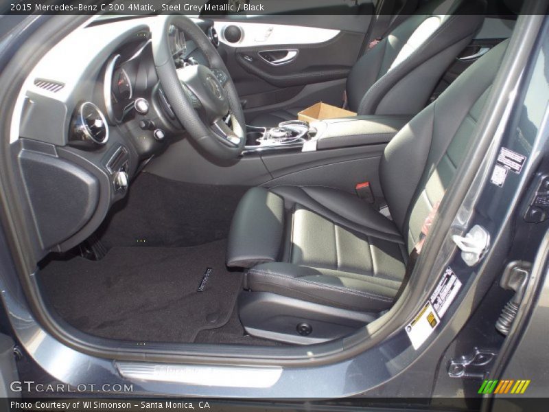 Steel Grey Metallic / Black 2015 Mercedes-Benz C 300 4Matic