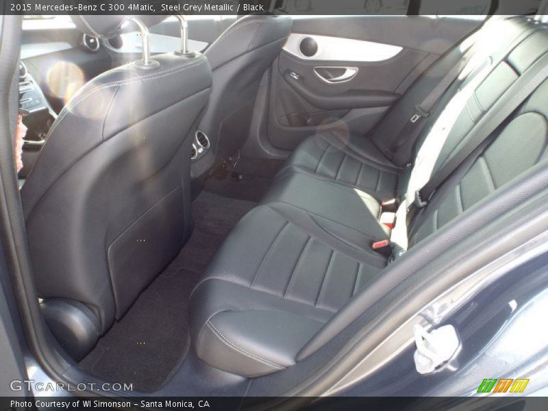 Steel Grey Metallic / Black 2015 Mercedes-Benz C 300 4Matic