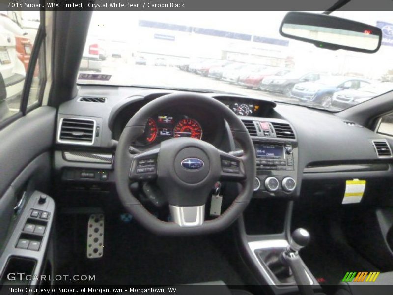 Crystal White Pearl / Carbon Black 2015 Subaru WRX Limited