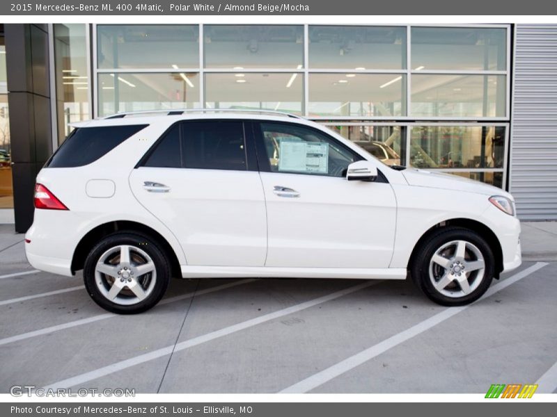 Polar White / Almond Beige/Mocha 2015 Mercedes-Benz ML 400 4Matic