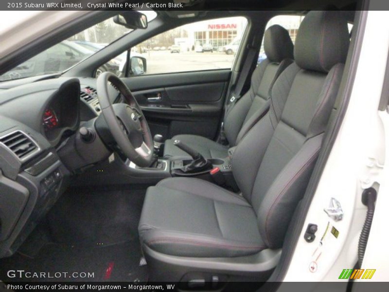 Crystal White Pearl / Carbon Black 2015 Subaru WRX Limited