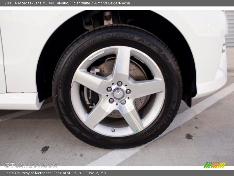 Polar White / Almond Beige/Mocha 2015 Mercedes-Benz ML 400 4Matic