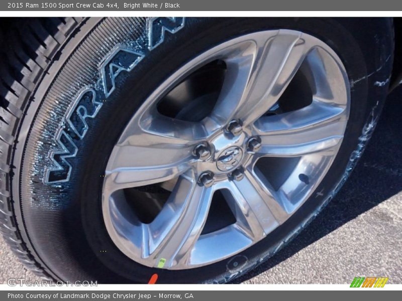 Bright White / Black 2015 Ram 1500 Sport Crew Cab 4x4