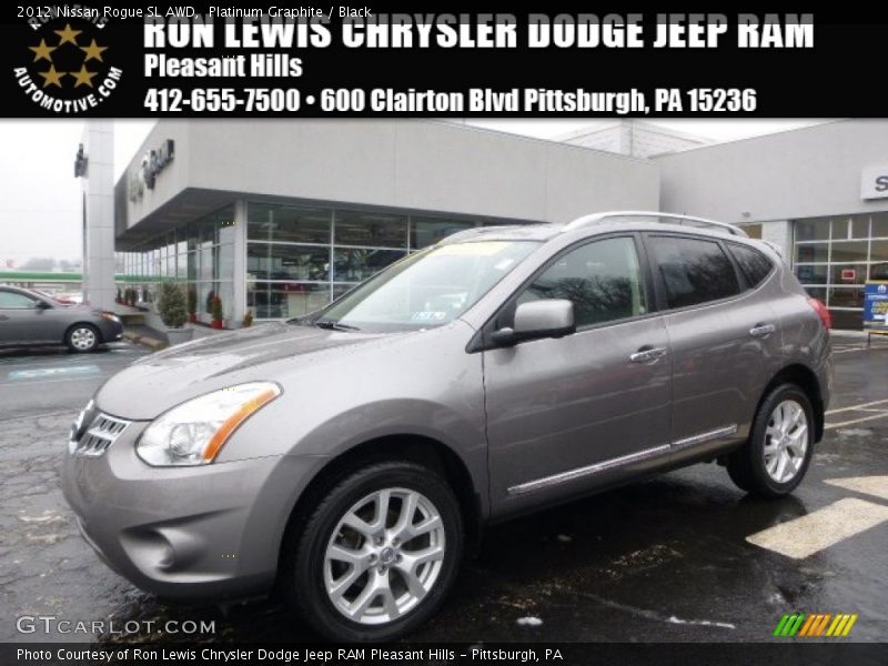 Platinum Graphite / Black 2012 Nissan Rogue SL AWD