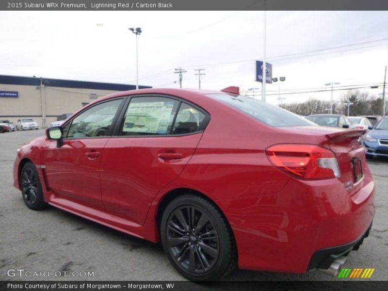 Lightning Red / Carbon Black 2015 Subaru WRX Premium